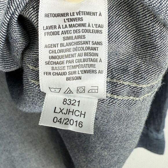 Cape Juby Shirt Men's XL Blue Cotton Denim Long Sleeve Button Up Pockets Classic - Picture 16 of 16